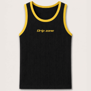 Drip Zone Sleeveless Ribbed Tank Top